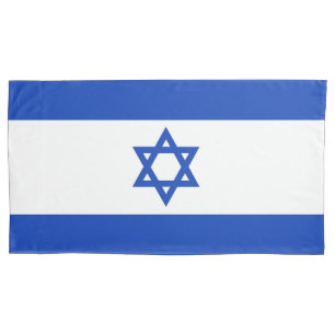 Israel flag pillowcase