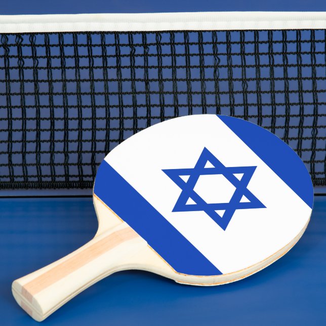 Israel flag ping pong paddle (Insitu)
