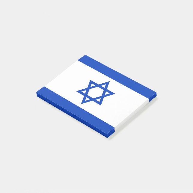 Israel Flag Post-it Notes (Angled)