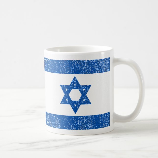 Israel Flag - Star of David - I Stand with Israel  Coffee Mug (Right)