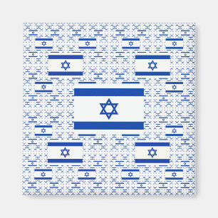 Israel Flag - Star of David - in Layers Magnet