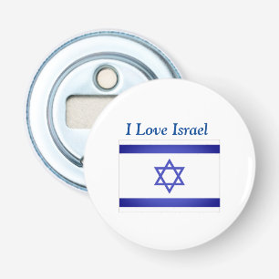 Israel Flag Star of David  Magnet Bottle Opener