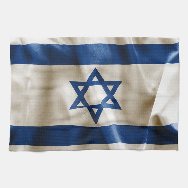 Israel Flag Tea Towel (Horizontal)