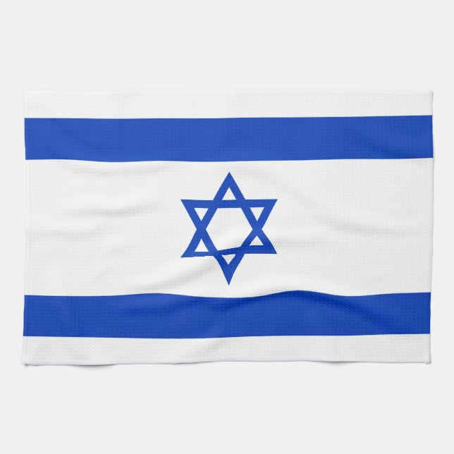 Israel Flag Tea Towel (Horizontal)