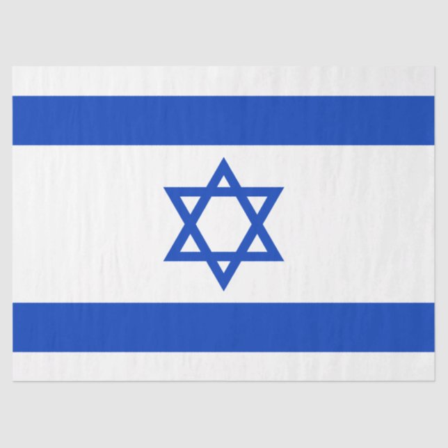 Israel Flag Tissue Paper (Front)