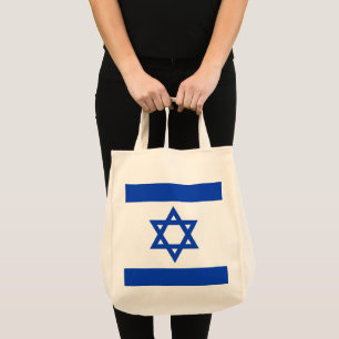 Israel flag tote bag