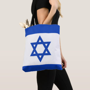 Israel flag tote bag