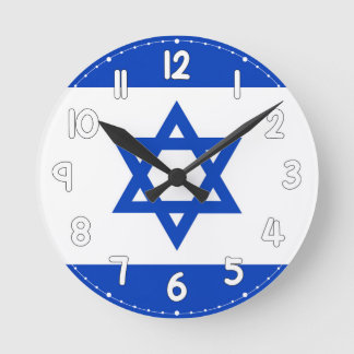 Israel Flag Wall Clock - Flag of Israel
