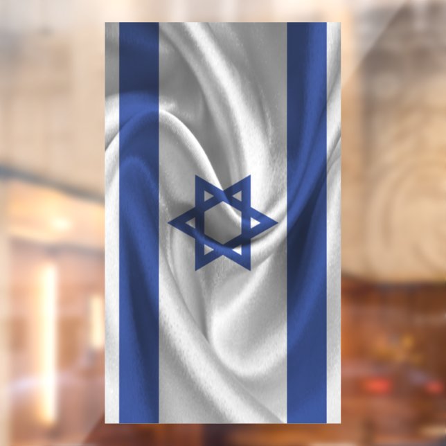 Israel Flag Window Cling (Sheet 2)