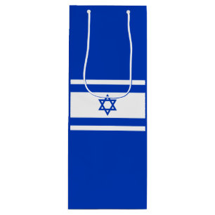 Israel flag  wine gift bag