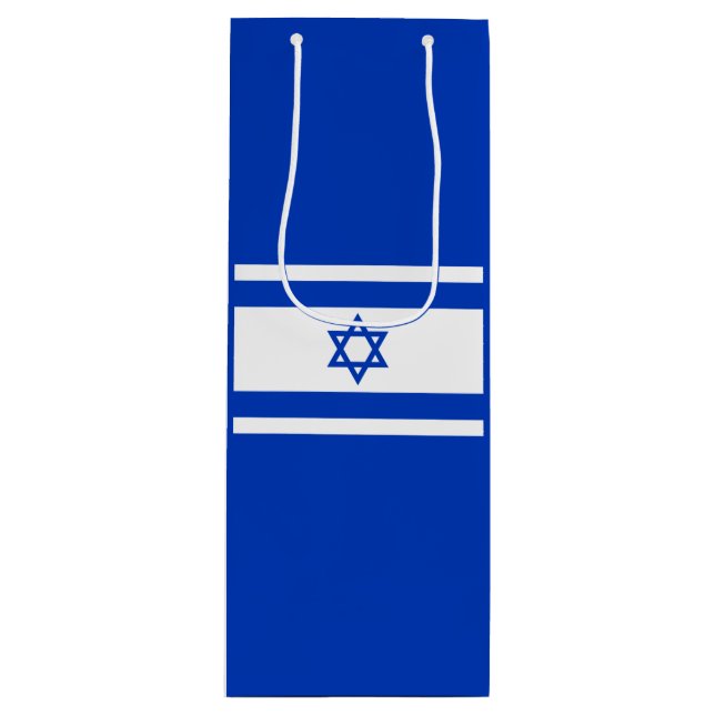 Israel flag  wine gift bag (Front)