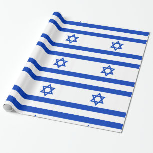 Israel flag wrapping paper