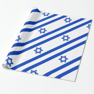 Israel flag wrapping paper