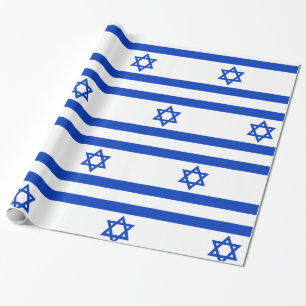Israel flag wrapping paper
