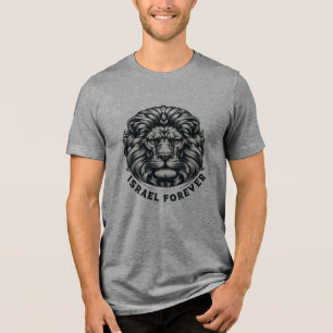 Israel Forever. Lion of Judea.  Tri-Blend Shirt