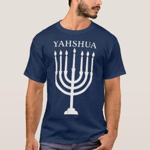 Israel Hebrew Shalom Menorah Israeli Judaism T-Shirt