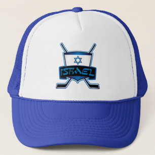 Israel Ice Hockey Flag Trucker Hat