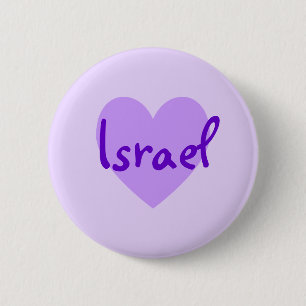 Israel in Purple 6 Cm Round Badge