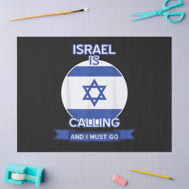 Israel Is Calling And I Must Go  Tissue Paper (Craft)