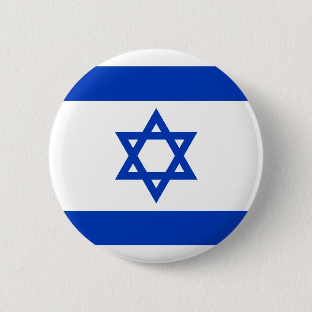 Israel, Israel flag 6 Cm Round Badge (Front)