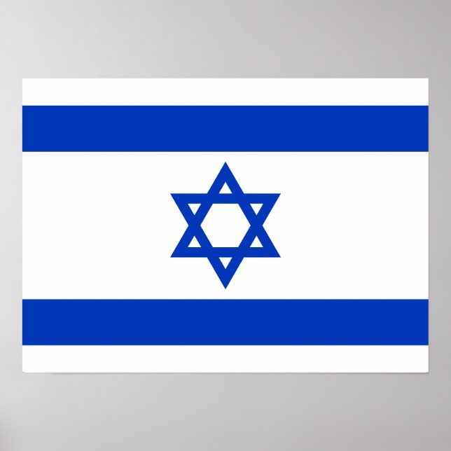 Israel – Israeli Flag Poster (Front)