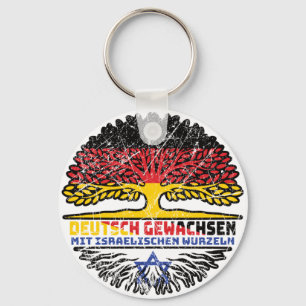 Israel Israeli German Germany Baum Wurzel Key Ring