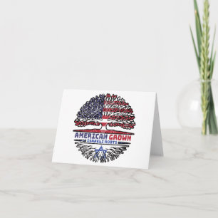 Israel Israeli US American USA United States Tree Card