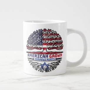Israel Israeli US American USA United States Tree Large Coffee Mug