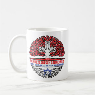 Israel Israelisch Schweizer Schweiz Baum Wurzel Coffee Mug