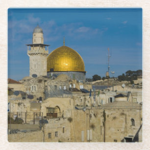 Israel, Jerusalem, Dome of the Rock Glass Coaster