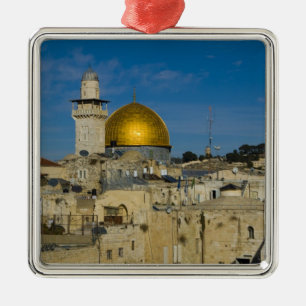 Israel, Jerusalem, Dome of the Rock Metal Tree Decoration