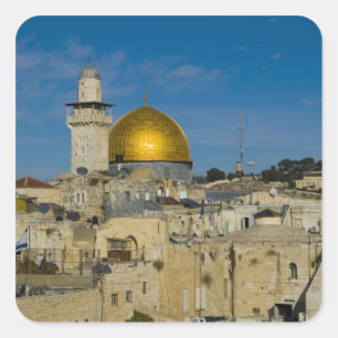 Israel, Jerusalem, Dome of the Rock Square Sticker