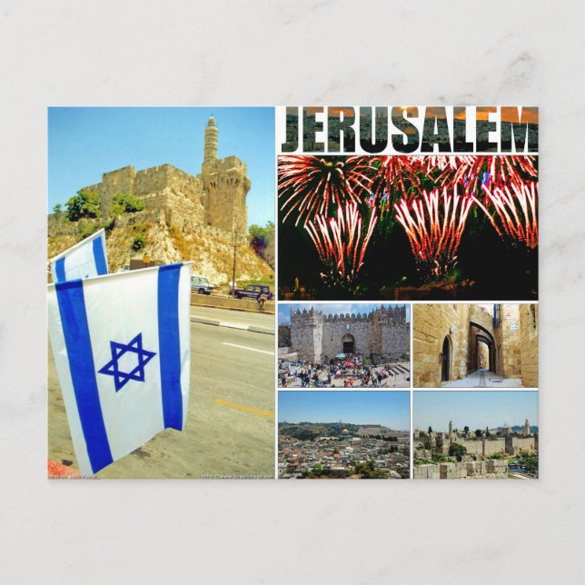 Israel Jerusalem Postcard (Front)