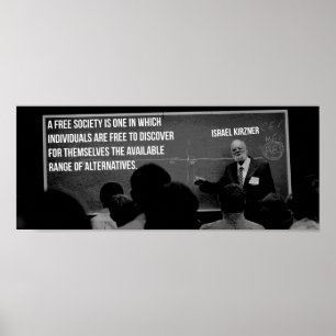 Israel Kirzner Austrian Libertarian Economics Poster