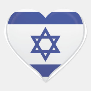 Israel love flag pride heart sticker