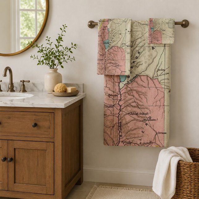 Israel Map Bath Towel Set (Creator Uploaded)