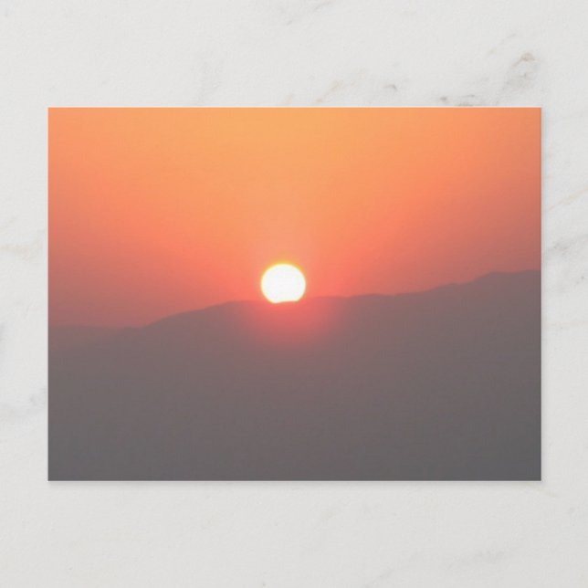 Israel Masada Sunrise Postcard - Customised (Front)