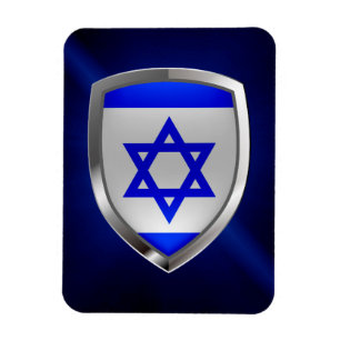 Israel Metallic Emblem Magnet