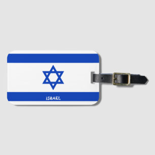 Israel National Flag Patriotic Luggage Tag