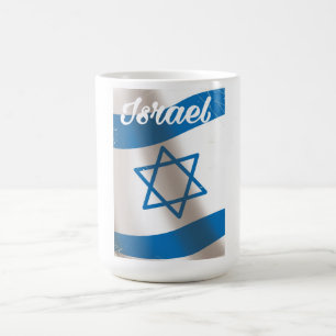 Israel National Flag vintage travel poster Coffee Mug