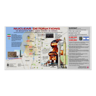 Israel Nuclear Detonations Poster