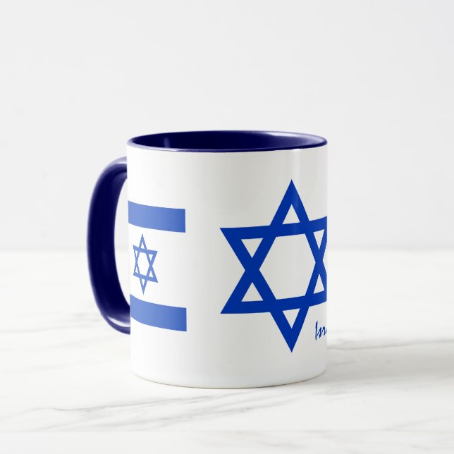Israel patriot, Israeli Flag office / sports Mug (Front Left)