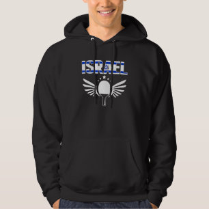 Israel Ping Pong Proud Israeli Table Tennis Suppo Hoodie