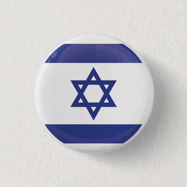 Israel  Round Icon Flag 3 Cm Round Badge (Front)