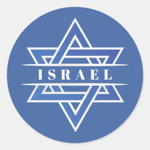Israel Star Of David Flag Classic Round Sticker