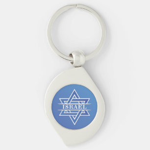 Israel Star Of David Flag Key Ring