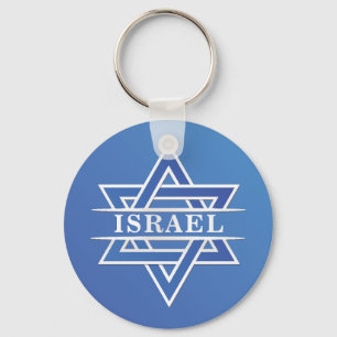 Israel Star Of David Flag Key Ring