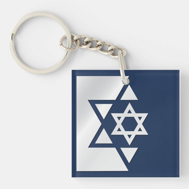Israel Strong Flag Key Ring (Front)
