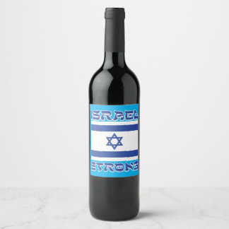 Israel Strong Wine Label