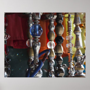 Israel, Tel Aviv, Jaffa, sheesha water pipes Poster